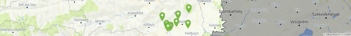 Kartenansicht für Apotheken-Notdienste in der Nähe von Weiz (Weiz, Steiermark)